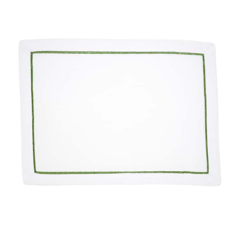 Embroidered Line Design Placemat (Set of 4) - 14"x20"