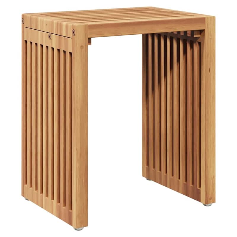 vidaXL Garden Side Table Brown Solid teak wood