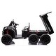 preview thumbnail 4 of 38, 24V 2-Seater UTV-XXL Ride On Truck with Dump Bed for kid,Ride On 4WD UTV with 6 Wheels,Tipping and Openable Rear Cargo Bed Black