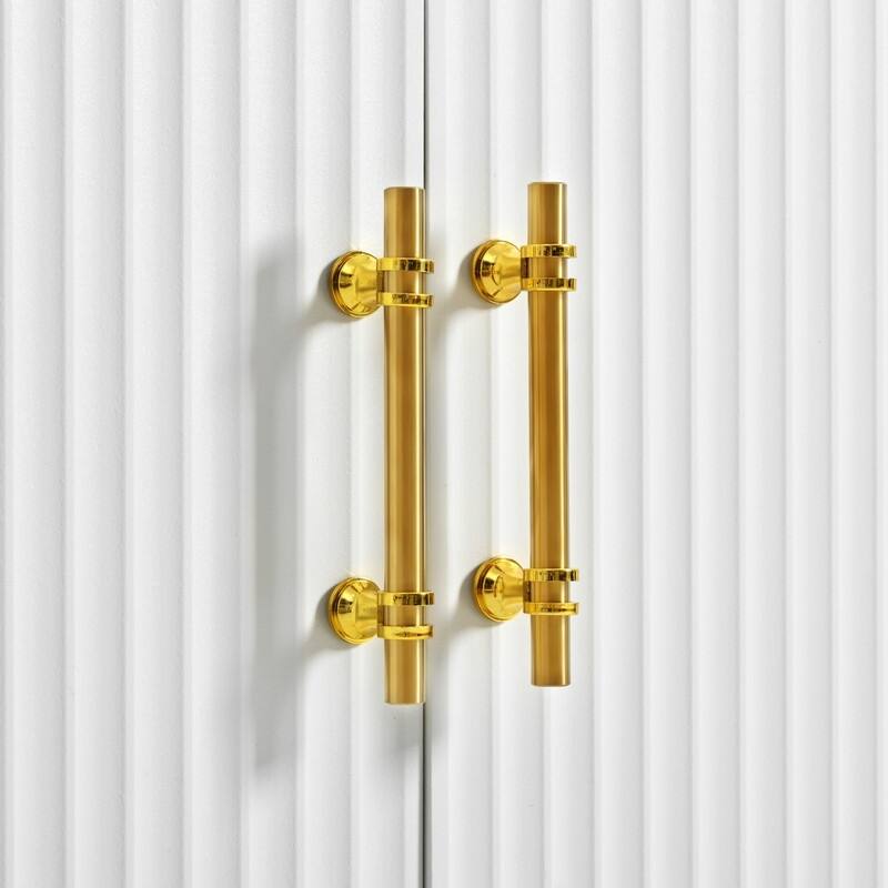 Arched 72" Tall Kitchen Pantry Cabinet with 8 Door Shelves and 3 Adjustable Shelves for Kitchen Storage Solutions