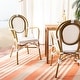 preview thumbnail 10 of 13, SAFAVIEH Outdoor Living Rosen Stacking Indoor/Outdoor Arm Chair (Set of 2) - 20" W x 23.5" D x 35" H White