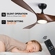 preview thumbnail 14 of 31, CO-Z 52" Modern Ceiling Fan with Dimmable LED Light and Remote