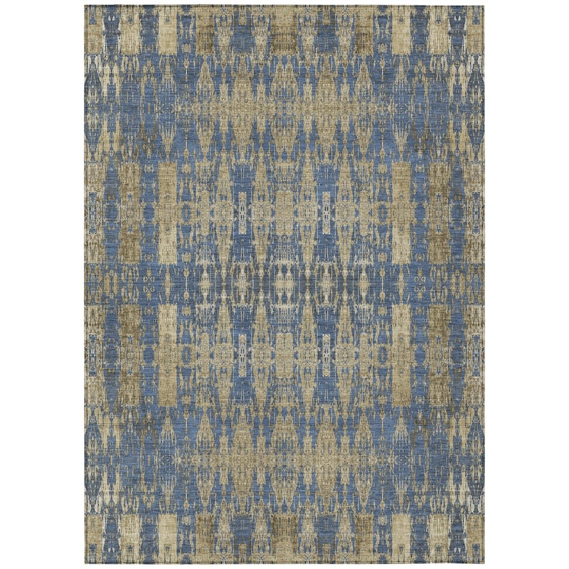 Machine Washable Indoor/ Outdoor Chantille Moroccan Boho Rug