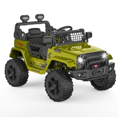 12V Ride on Truck Car with Remote Control and LED Lights