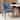 35"H Dawson Arm Dining Chair, Rubberwood Frame Upholstered Seat with Brass Nailhead Detailing, High Density Foam Cushion