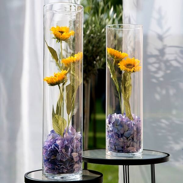 FLORA Glass Cylinder Vase - On Sale - Bed Bath & Beyond