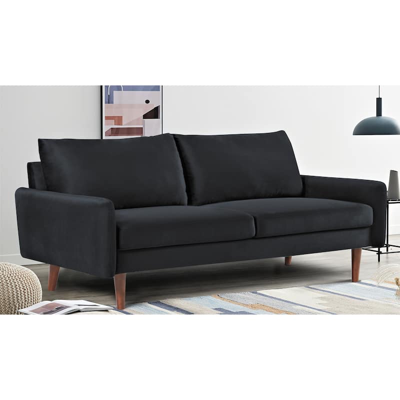 US Pride Furnitirue 70''W Tapered-Leg Velvet Sofa