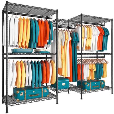 Clothes Rack, Heavy Duty Clothing Rack, for Hanging Clothes Rack, Garment Clothing Rack, Free Standing Closet, Wardrobe Closet