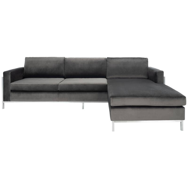 SAFAVIEH Couture Camila Sectional Sofa - 106"W x 37"D x 32"H