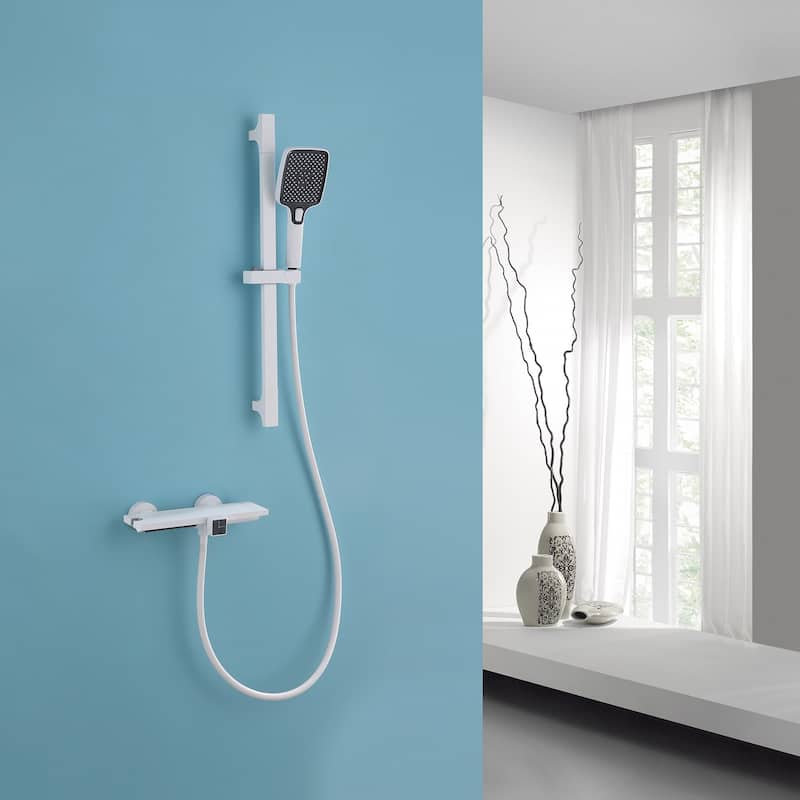 White Bathtub Faucet Shower Faucets System