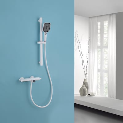 White Bathtub Faucet Shower Faucets System