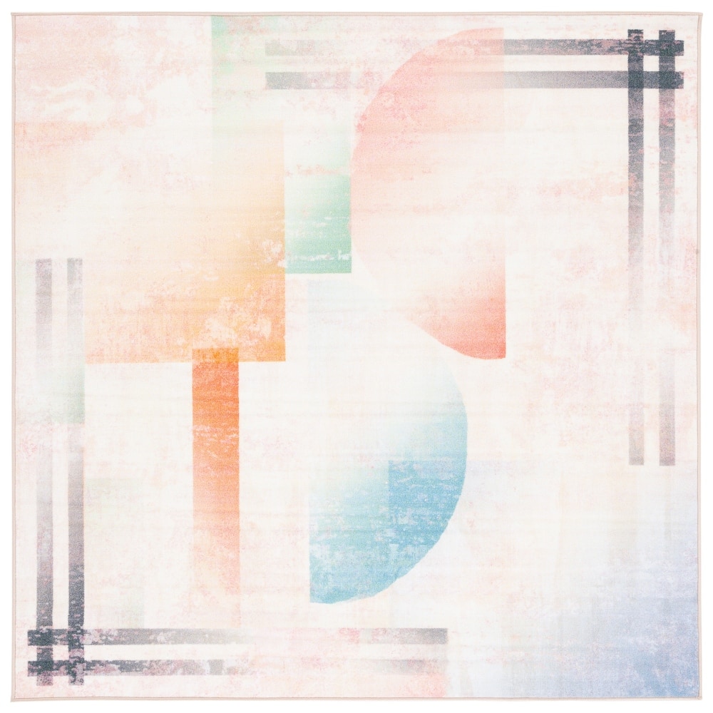 SAFAVIEH Paint Brush Machine Washable Slip Resistant Nilgun Rug