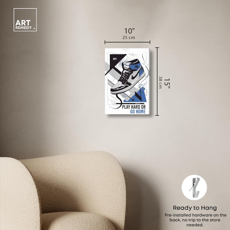 Play Hard Go Home Canvas by Art Remedy, Gallery Wrapped