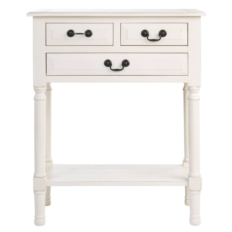 SAFAVIEH Leaner 3-Drawer Console Table - 23.5" W x 13" L x 29.5" H - 24Wx13Dx30H