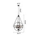 preview thumbnail 11 of 18, Crystal Orb Pendant Light Bohemian 4-Light Oil Bronze or Silver Luxury Chandelier