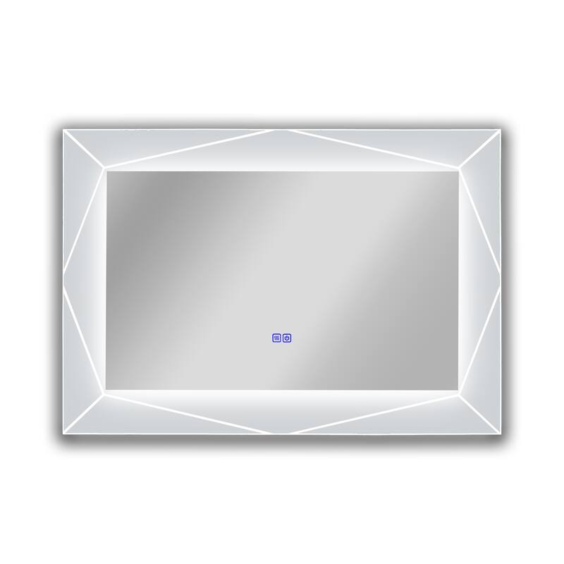 Frameless Back Lit LED Mirror - Silver
