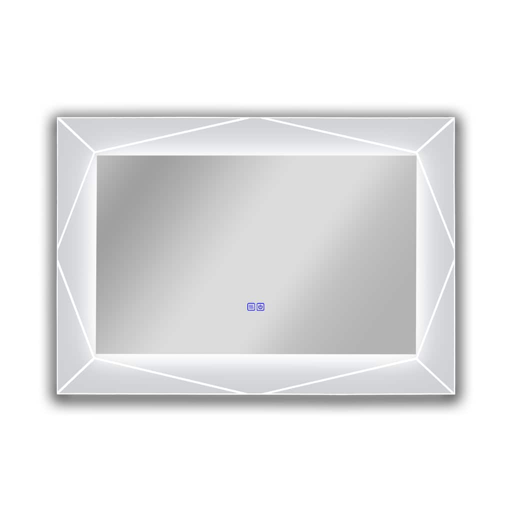 Frameless Back Lit LED Mirror - Silver
