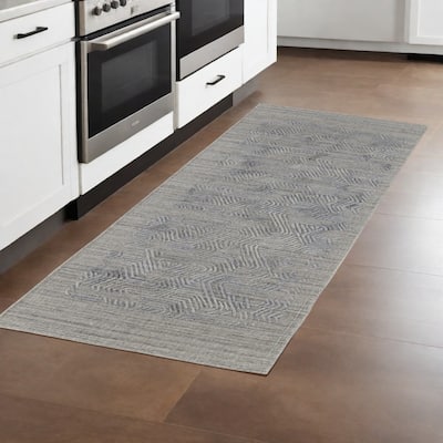Soju Abstract Modern Woven Durable Area Rug By HomeRoots - 8' Runner