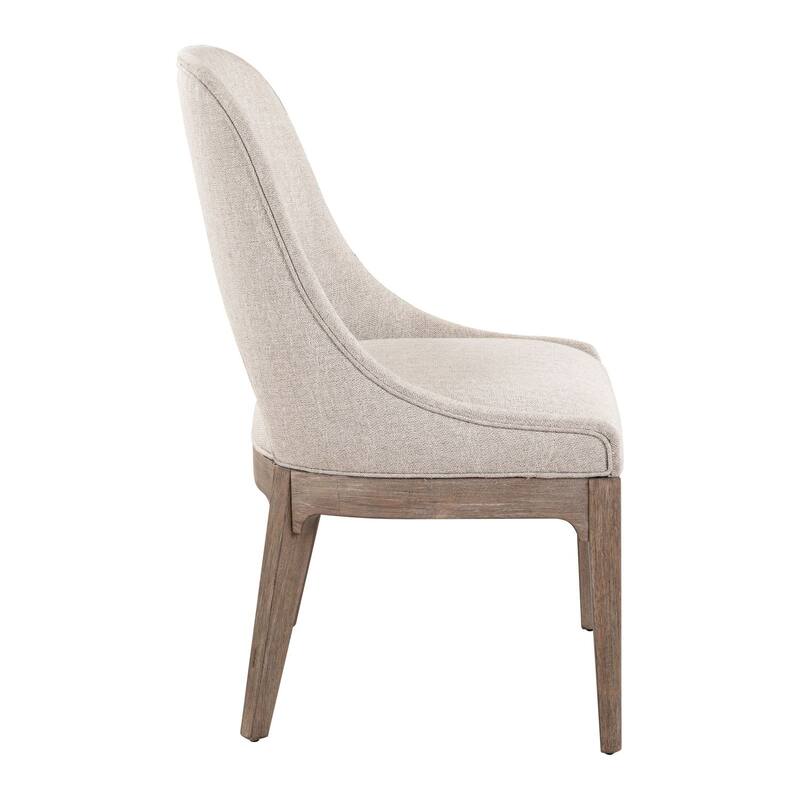 Liberty Furniture South Bend Rectangular Leg Table with Upholstered Side Chairs - White, Brown