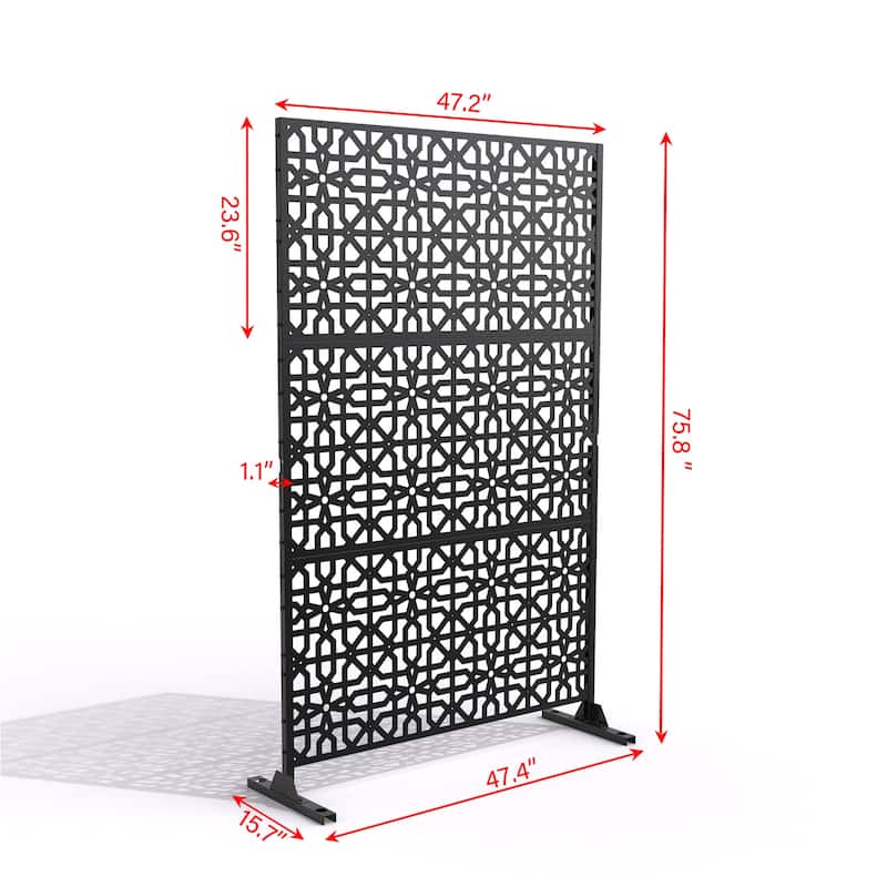 Free Standing Decorative Outdoor Privacy Screen