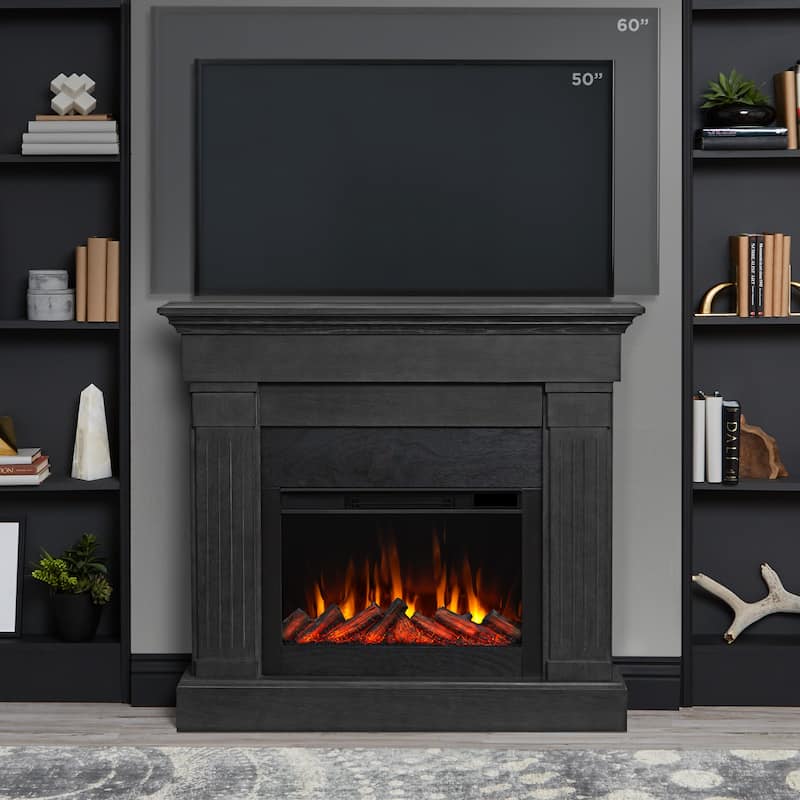 Crawford 48" Slim Electric Fireplace by Real Flame