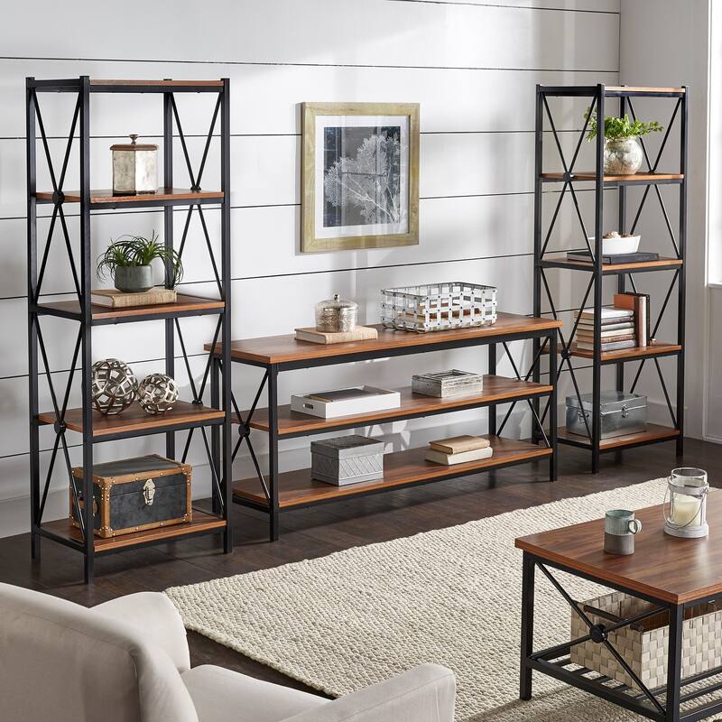 Eulalia 69.4" H x 23.6" W Metal Etagere Bookcase by iNSPIRE Q Classic