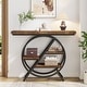 preview thumbnail 6 of 5, 39.4-Inch Console Table, 4- Tier Industrial Entryway Table