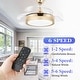 preview thumbnail 36 of 38, 36" Modern Retractable Ceiling Fan with Led Light, 6-Speed Reversible Ceiling Fan with Remote - 36
