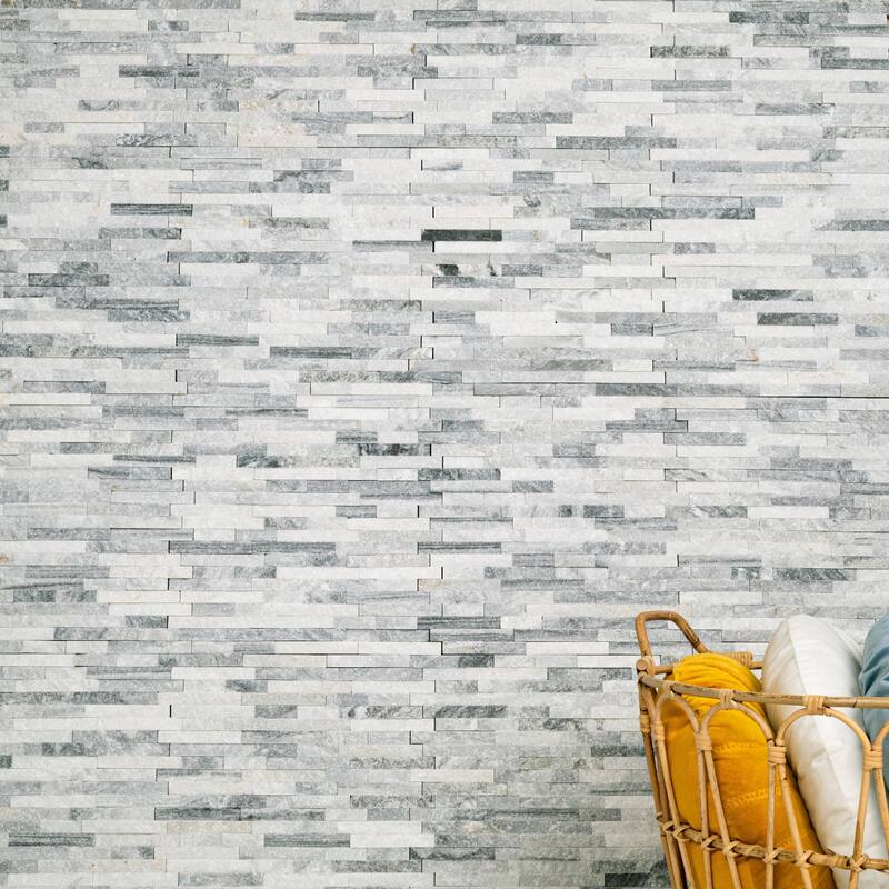 Ackland AKM-S-12X12ILF-CA 12" x 12" Marble Rectangle Mosaic Tile - - Hana Alloy