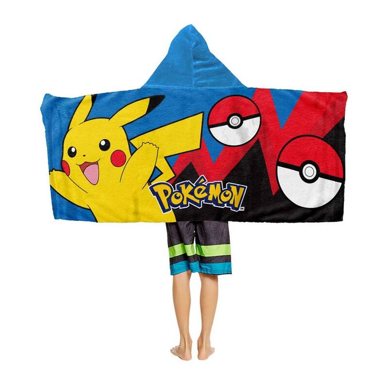Pokemon Hooded Youth Beach Towel