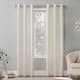 No. 918 Sora Casual Textured Grommet Curtain Panel, Single Panel - 40 x 84 - Ivory