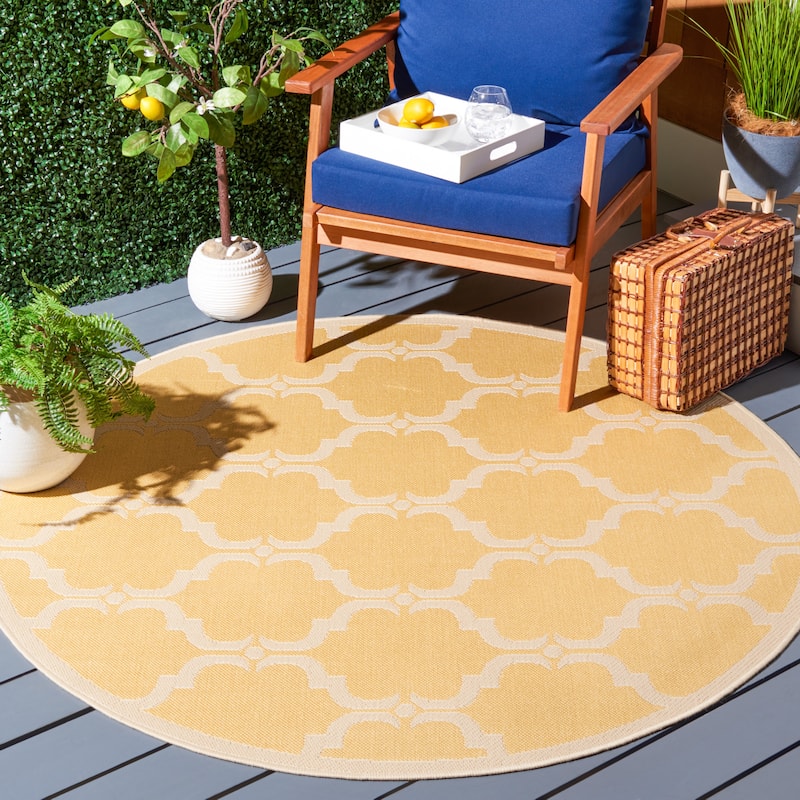SAFAVIEH Courtyard Rozina Indoor/ Outdoor Waterproof Patio Backyard Rug