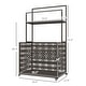 preview thumbnail 3 of 25, Outsunny Wicker Pool Float Storage Organizer, PE Rattan Pool Float Holder with Basket Shelf Towel Bars, Rolling Pool Caddy