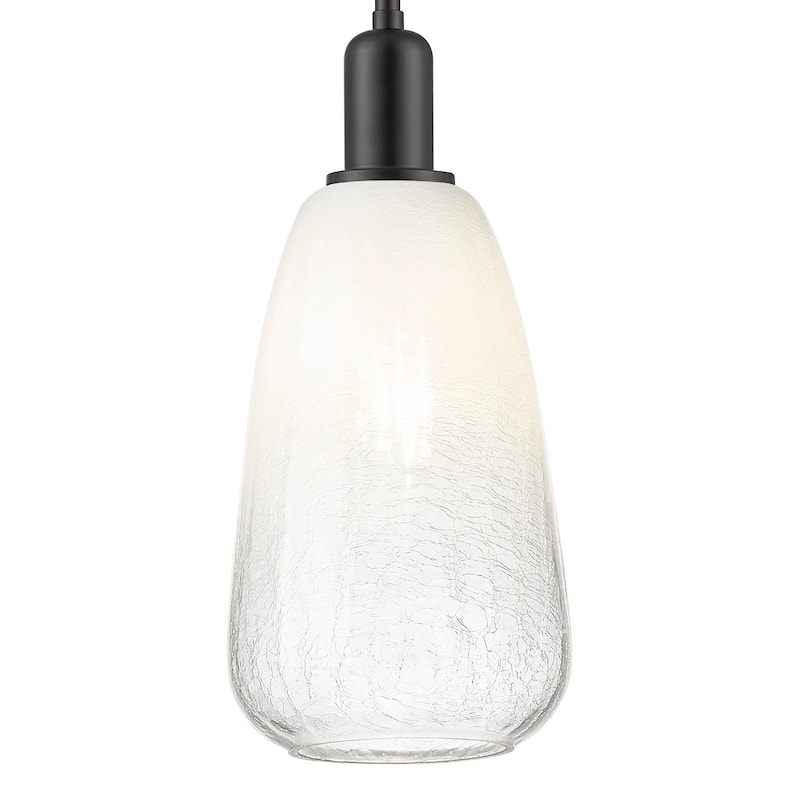 Innovations Lighting 716-1S-G480-6OP Brookhaven Almond 6" Wide Mini - Matte Black