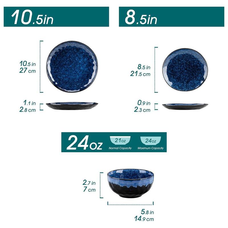 vancasso Starry Stoneware Glossy Elegance Glaze Dinnerware