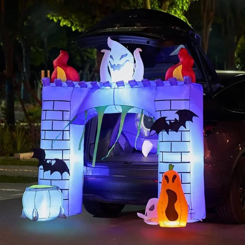 6 ft Halloween Inflatable Haunted Castle