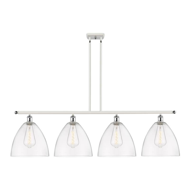 Innovations Lighting 516-4I-14-50 Bristol Linear Bristol 4 Light 50" - White and Polished Chrome / Clear