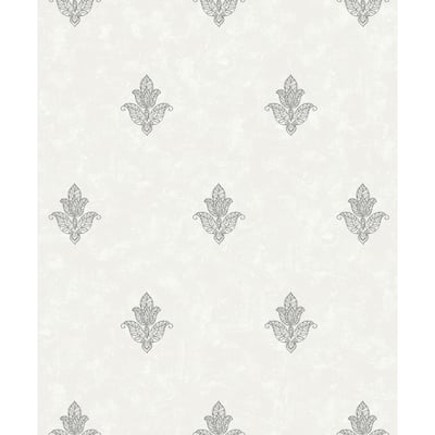 Galerie Wallcoverings Emporium 3D Embossed Mehndi Motif Non-woven Metallic Wallpaper Roll