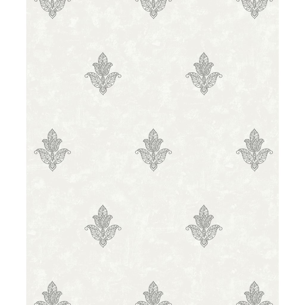 Galerie Wallcoverings Emporium 3D Embossed Mehndi Motif Non-woven Metallic Wallpaper Roll