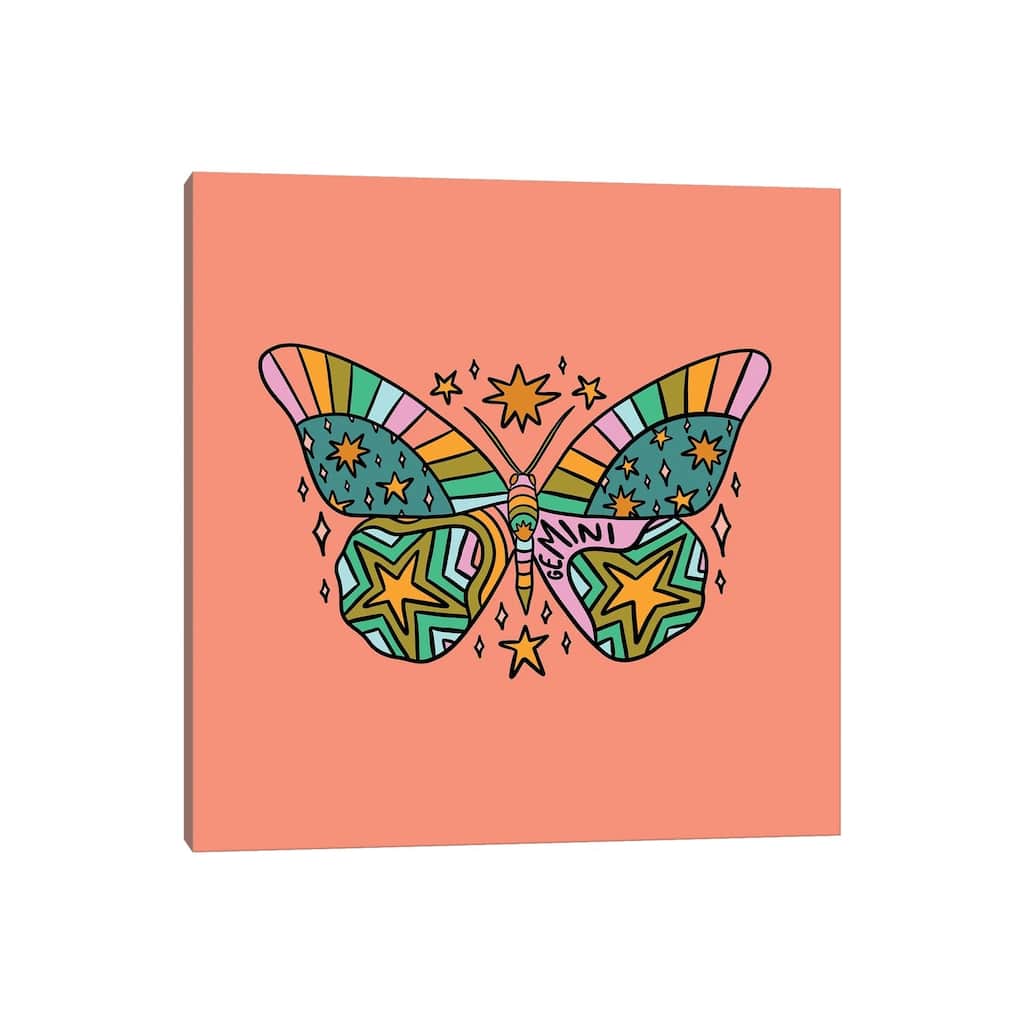iCanvas "Gemini Butterfly" by Doodle By Meg Canvas Print