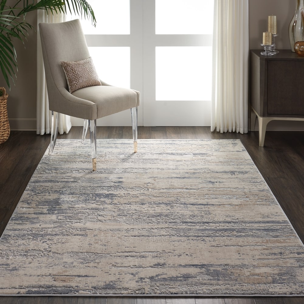 Rustic Textures Modern Country Abstract Area Rug