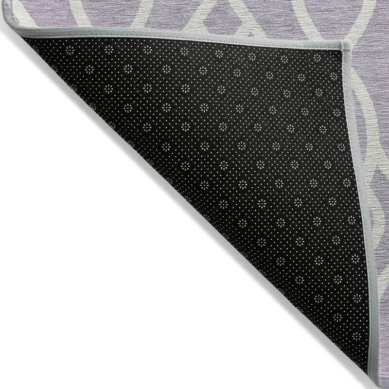 Machine Washable Indoor/ Outdoor Chantille Modern Trellis Rug
