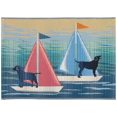 Liora Manne Esencia See Spot Sail Indoor/Outdoor Mat