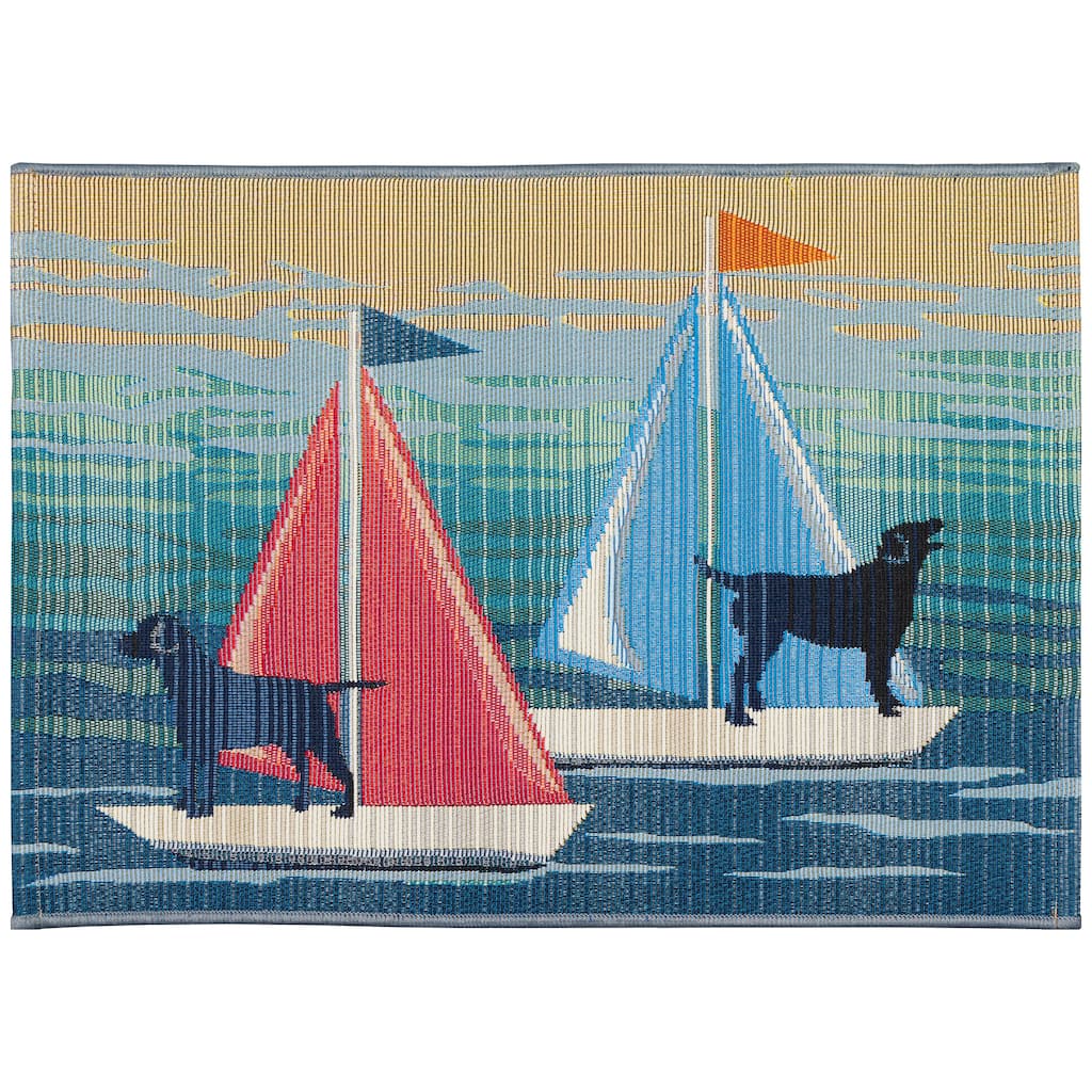 Liora Manne Esencia See Spot Sail Indoor/Outdoor Mat