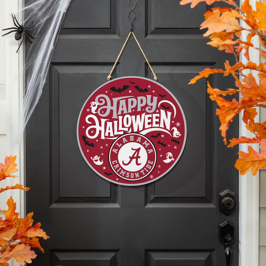 University of Alabama 18" x 18" Halloween Door Décor Wall Sign