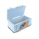 preview thumbnail 2 of 0, CoTa Global Light Blue Stripes Wooden Jewelry Box with Starfish - 5’Lx2.5’Wx2.25’H