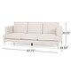 preview thumbnail 13 of 19, Cason Modern 3-Seater Fabric Sofa by Christopher Knight Home - 87.75" W x 34.50" D x 35.25" H