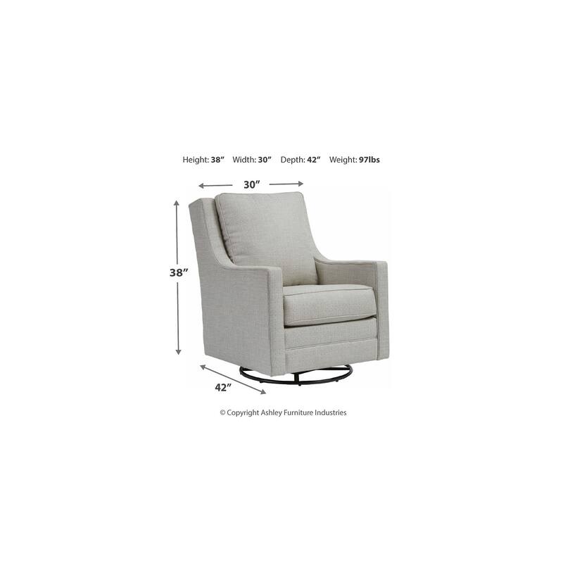 Kambria Contemporary Swivel Glider Accent Chair