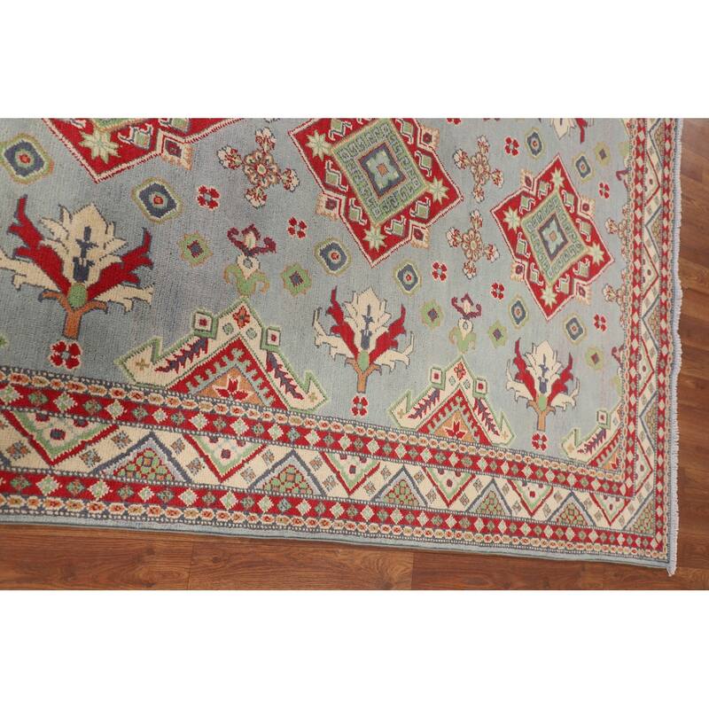 Kazak Oriental Area Rug Handmade Traditional Wool Carpet - 5'0" x 6'7"