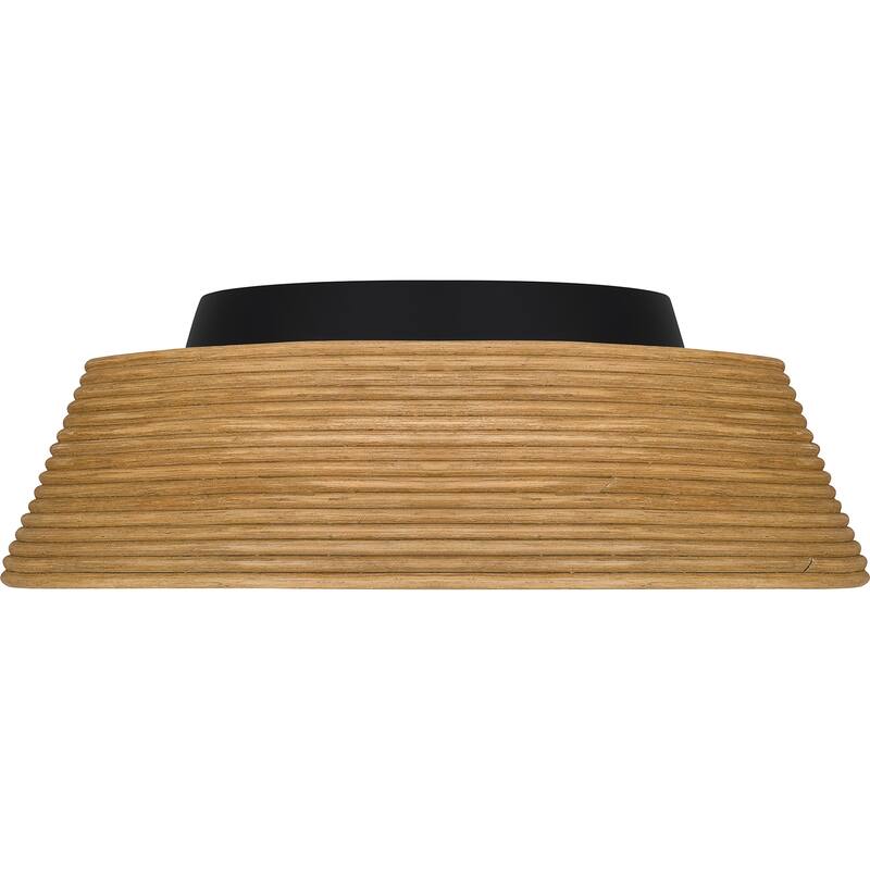 Zahara 3-Light Matte Black Flush Mount Light
